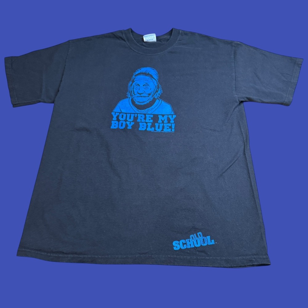 Vtg Y2K Old School "You're My Boy Blue" T Shirt Large Movie Promo 2005